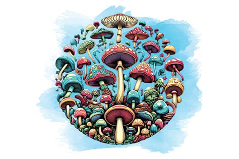 Mushroom Vector Sublimation Bundle Graphic By Crazy Cat Creative Fabrica