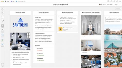 Interior Design Brief Template & Example Project - Milanote