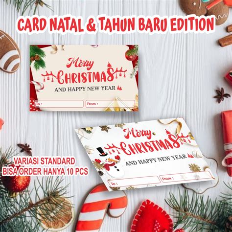 Jual Kartu Ucapan Natal Merry Christmas Greeting Card Natal Gift