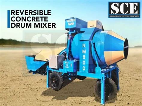 Electric Reversible Drum Concrete Mixer Model Name Number Rm E At