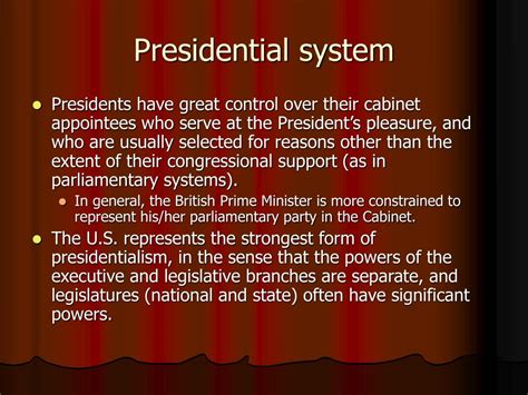 PPT - Presidential versus Parliamentary System PowerPoint Presentation ...