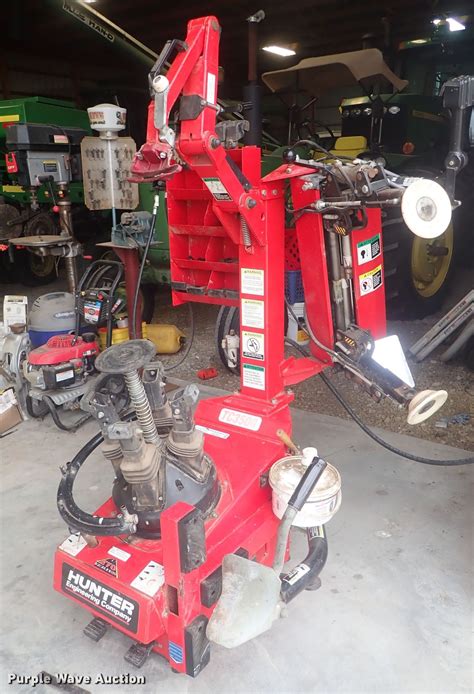 hunter tc tire machine  geneseo ks item ga sold purple wave