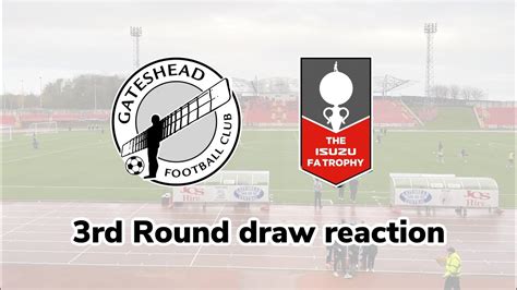 Fa Trophy 3rd Round Draw Reaction Youtube