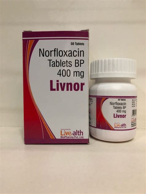 Norfloxacin Tablet Bp Anti Biotics Livealth Biopharma Private Limited