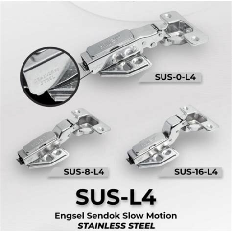 Jual Engsel Sendok HUBEN STAINLESS STEEL Slowmotion Slow Soft Close