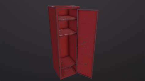 D Model Lockers D Model Vr Ar Low Poly Cgtrader