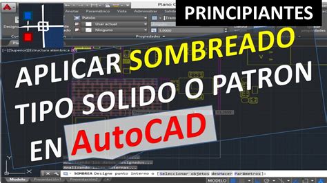 Sombreado Tipo Solido Y Patr N En Autocad Con Rotaci N Y Escala Youtube