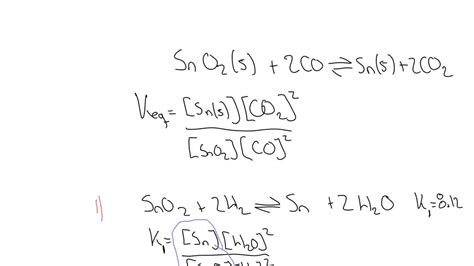 Solved Calculate K For The Following Reaction Given The Information