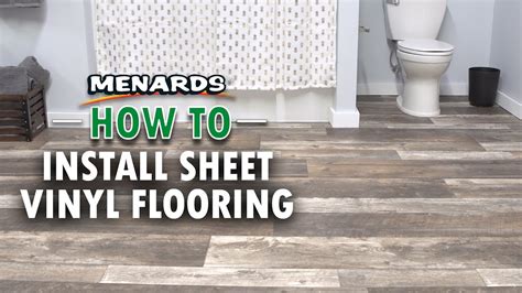 How To Install Sheet Vinyl Flooring Menards Youtube