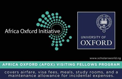 Africa Oxford Afox Visiting Fellows Program 2024 Fully Funded To