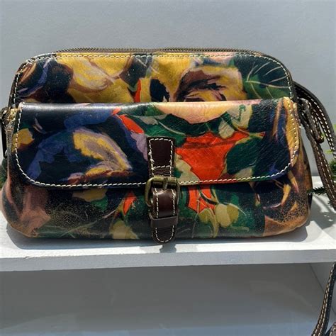 Patricia Nash Bags Patricia Nash Leather Floral Crossbody Bag