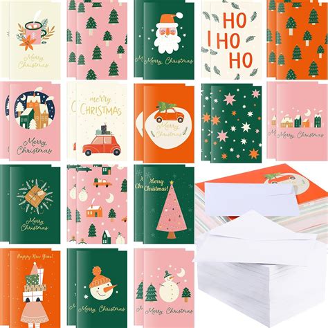 Amazon Zhanmai Set Classic Christmas Cards With Envelopes