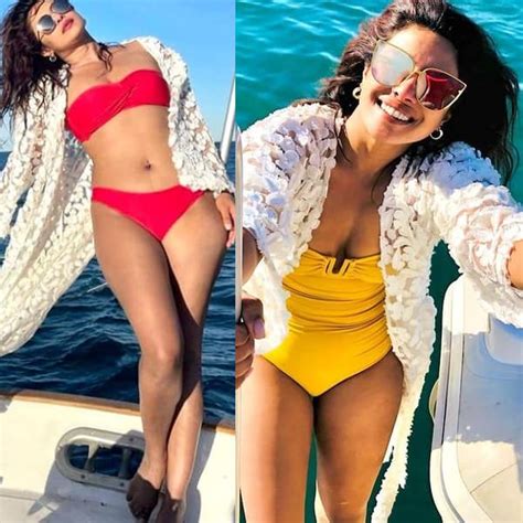 Priyanka Chopra Jonas Swims In The Sea Flaunts Bikini Bod Sunbathes On Her Perfect Day Off
