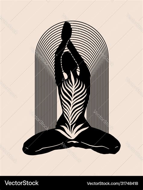 Hand Drawn Sitting Woman Royalty Free Vector Image