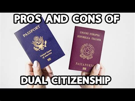 Pros Cons Of Dual Citizenship YouTube