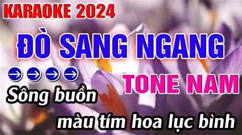 Đò Sang Ngang Karaoke Tone Nam Karaoke Đăng Khôi Beat Mới YouTube