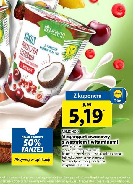 Jogurt Wege Vemondo 25 TANIEJ Promocja Lidl Ding Pl