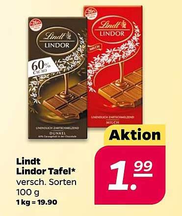 Lindt Lindor Tafel Angebot Bei Netto