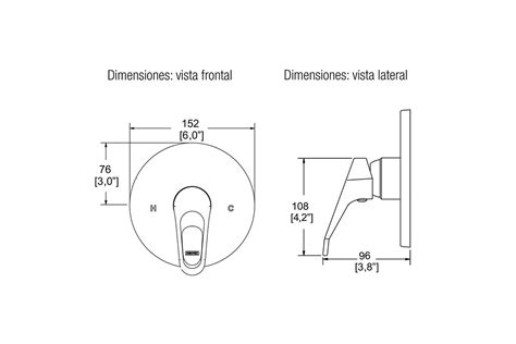 Limsa Monomando Aqua Para Regadera E Acabado Cromo