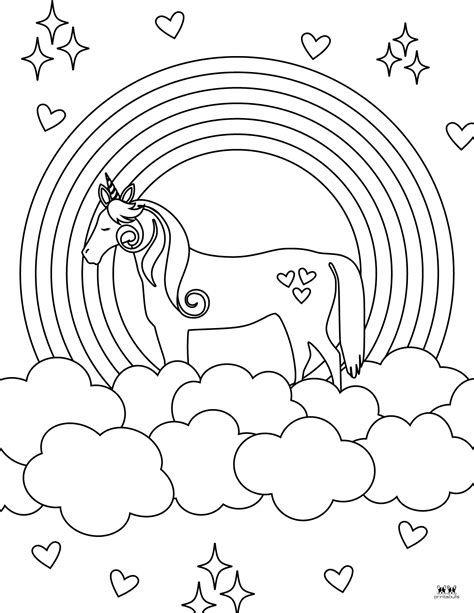 Rainbow Coloring Sheet Free Printable