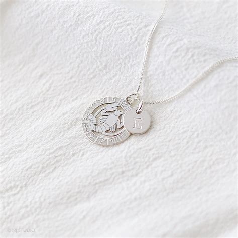 Sterling Silver Zodiac Star Sign Necklace Christmas Gift Stocking