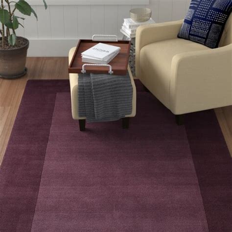 Red Barrel Studio Barnard Wool Solid Color Rug Reviews Wayfair