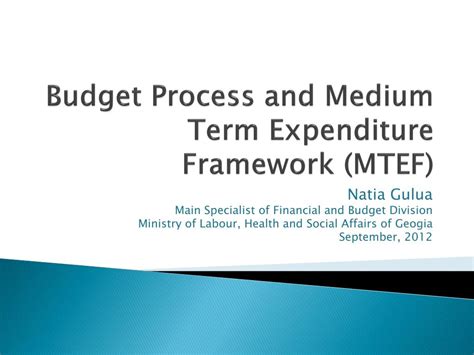 Ppt Budget Process And Medium Term Expenditure Framework Mtef Powerpoint Presentation Id