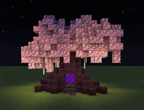 Cherry Blossom Nether Portal Minecraft Map