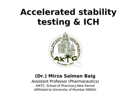 Accelerated Stability Testing Ppt