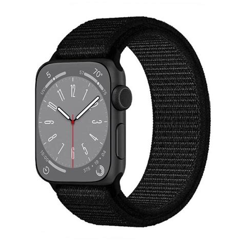 Nylon Armband Apple Watch 8 41mm Dark Black Elgiganten Elgiganten