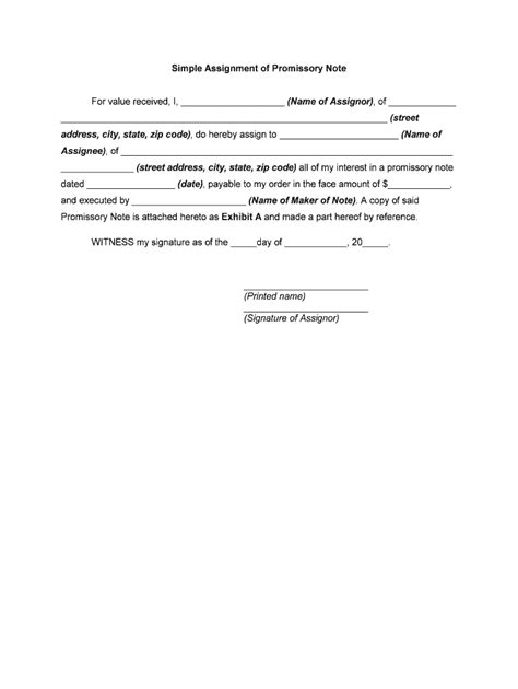 Simple Promissory Note Sample Complete With Ease Airslate Signnow