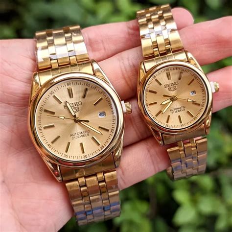 Pfro Seiko Couple Watch Oem With Date Japan Movement Water Resistant