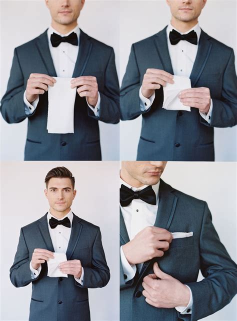 How To Fold A Pocket Square Diy Weddings Oncewed Black Pocket