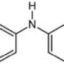 Molecular structure of diphenylamine. | Download Scientific Diagram