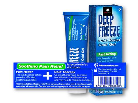 Deep Freeze Pain Relief Cold Gel Fast Acting With Cold Therapy 100 Gm