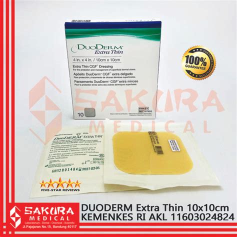 Jual Convatec DuoDerm Extra Thin 10x10cm Kota Bandung Toko Sakura