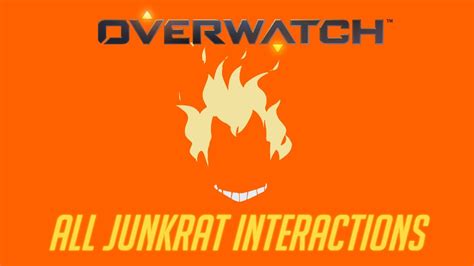 Overwatch All Junkrat Interactions V2 Unique Kill Quotes Youtube