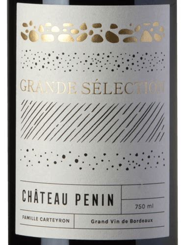 Ch Teau Penin Grande S Lection Merlot Bordeaux Sup Rieur Vivino Us