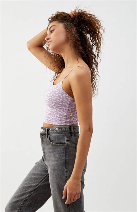 Ps Basics By Pacsun Easy Cropped Cami Top Pacsun