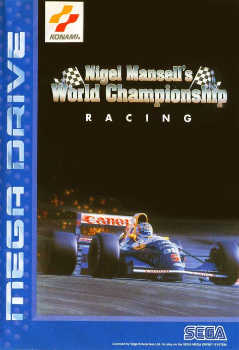 Nigel Mansell S World Championship Racing Boxarts For Sega Megadrive