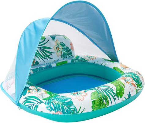 Flotador De Piscina Con Dosel Silla Inflable De Piscina Con Portavasos