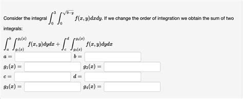 Answered Consider The Integral Integrals 3 Y Bartleby