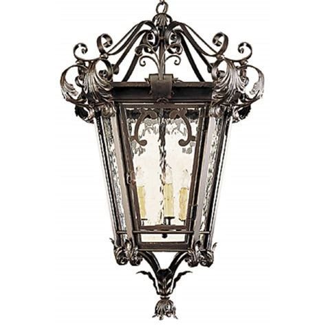 Astoria Grand Lustre géométrique à 3 lumières avec accents en fer forgé