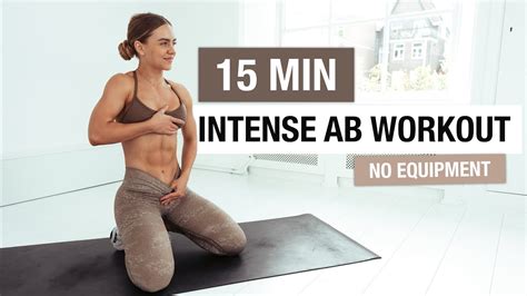 15 Min Intense Ab Workout No Equipment Home Workout Youtube