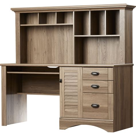 Beachcrest Home Pinellas Computer Desk With Hutch And 3 Storage Drawers