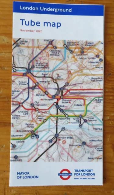 TFL LONDON UNDERGROUND Tube map 2022-2023 £1.50 - PicClick UK