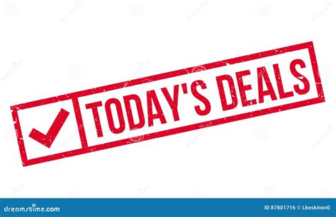 Today S Deals Rubber Stamp Stock Vector Illustration Of Deal 87801716