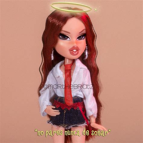 Marthebratz Red Hair Cartoon Black Bratz Doll Bratz Doll Makeup