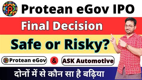 Protean Egov Ipo Final Decision Apply Or Not Ask Automotive Ipo Gmp