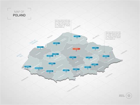 Premium Vector Isometric D Poland Map